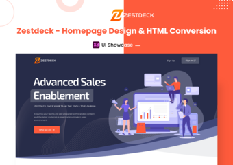 Zestdeck: Homepage Redesign and HTML